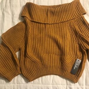 Lulus Light Brown Off-the-Shoulder size M